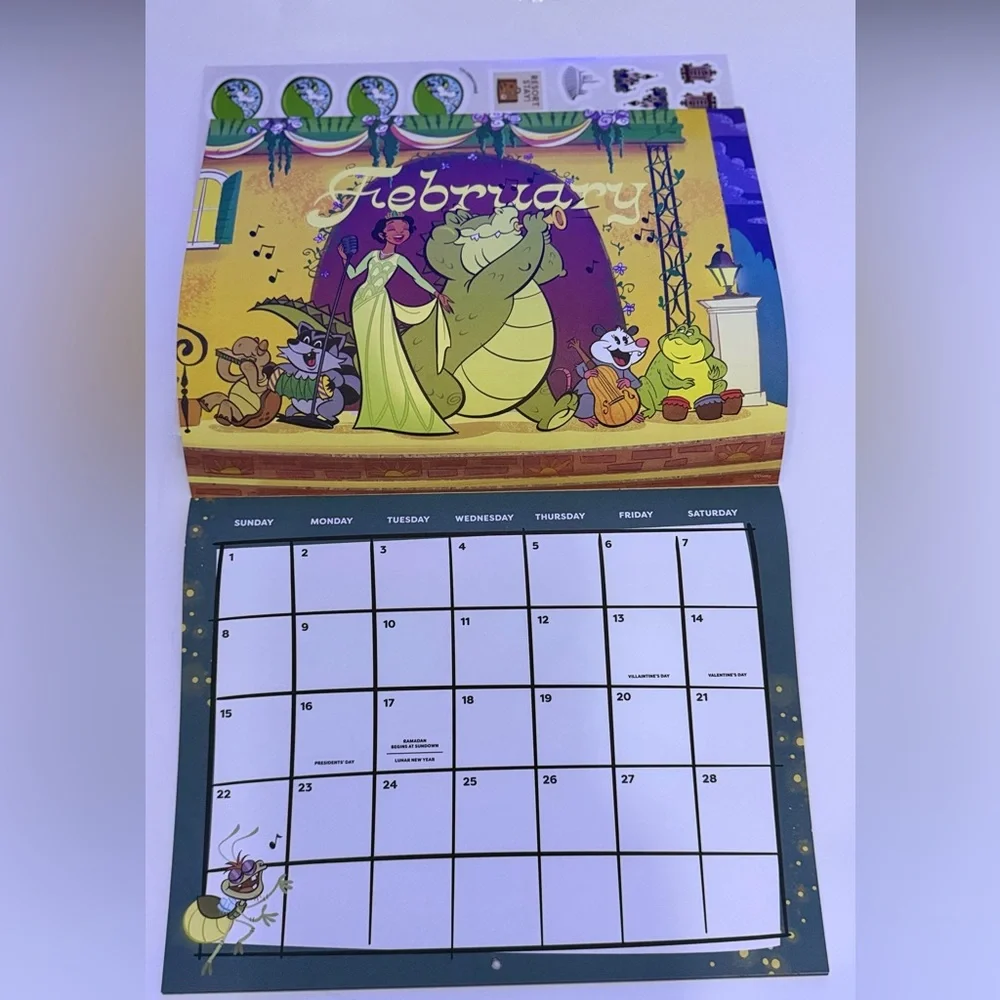 Disney 2026 Passholder Calendar with Mickey Mouse and Blue Sky